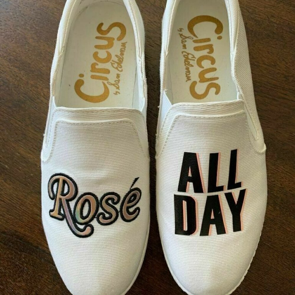- Sam Edelman Circus Charlie 17 Slip On Canvas Womens Shoes Rose All Day 7…